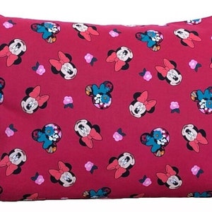 Minnie Mouse Hot Pink Disney Envelope Pillowcover.  Childhood Cancer Donation with each purchase!