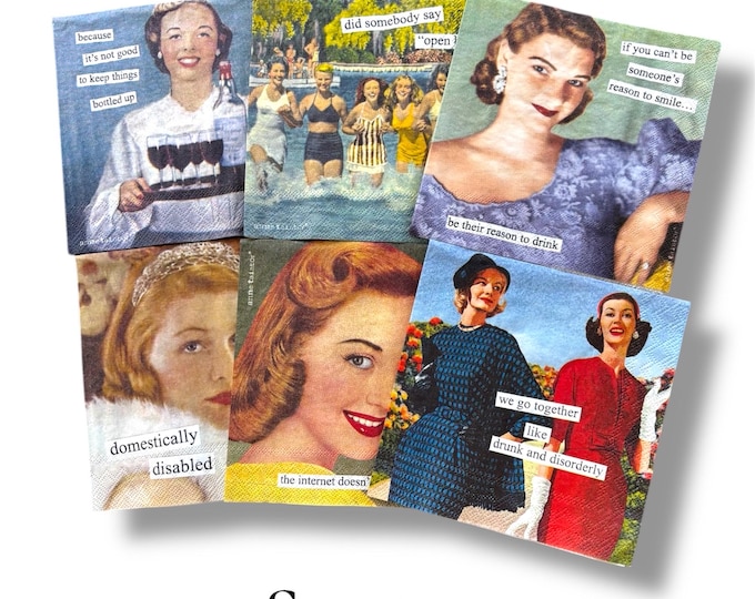 Sassy Women Decopauge and Paper Crafting;  Napkin Bundle! 5 Sets to Choose From!