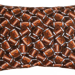 Football/Pillowcover/Pillow/Childhood Cancer Donation with each purchase! 12” by 16” Travel Size!