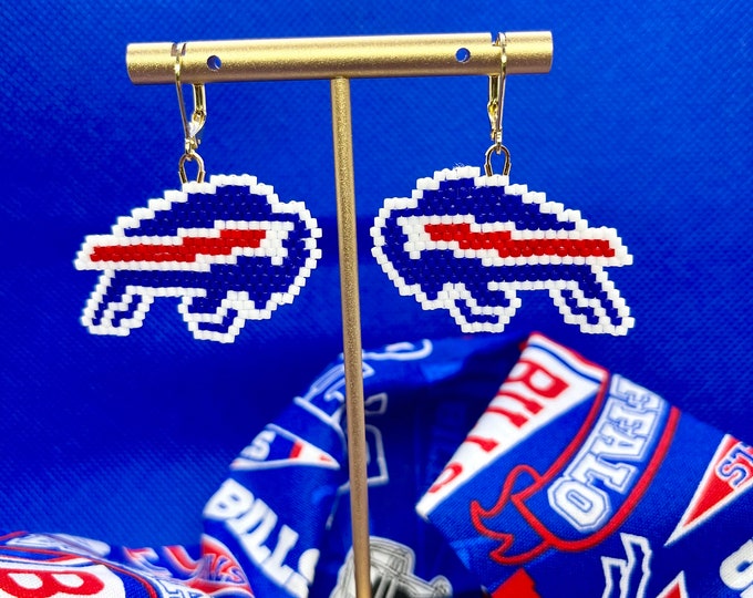 Buffalo Bills Earring! Gear up and grab the spotlight with our Buffalo Bills Football Earrings, because team spirit needs a little bling!