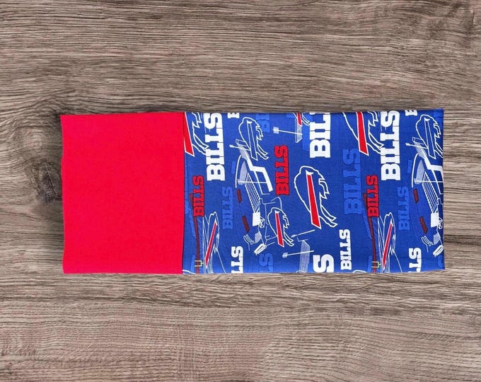 Buffalo Bills Queen/Standard Pillowcase - this exceptional fabric features the stadium on it. Only 3 left in stock!