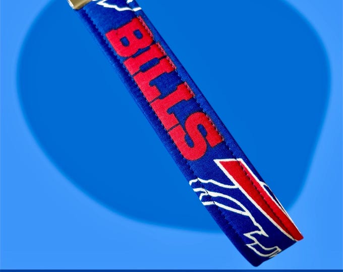 Buffalo Bills Keyfob Wristlet, handcrafted!