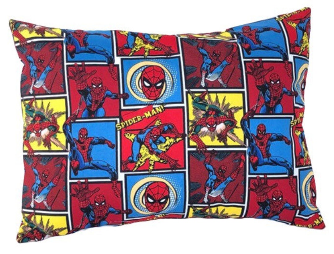 Spiderman Marvel Comics Pillowcase. Perfect Travel Size Etsy