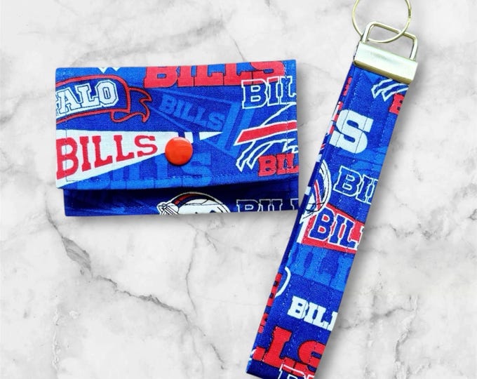 Buffalo Bills Card Wallet or Key Wristlet!
