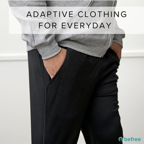 Adaptive Pants, Men/women, Heavyweight, Post Surgery-recovery, Tear Away  Pants, Pants for Casts & Afos, Zipper Pants, Unisex, Adult 
