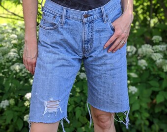 vintage levi thrasher jean shorts