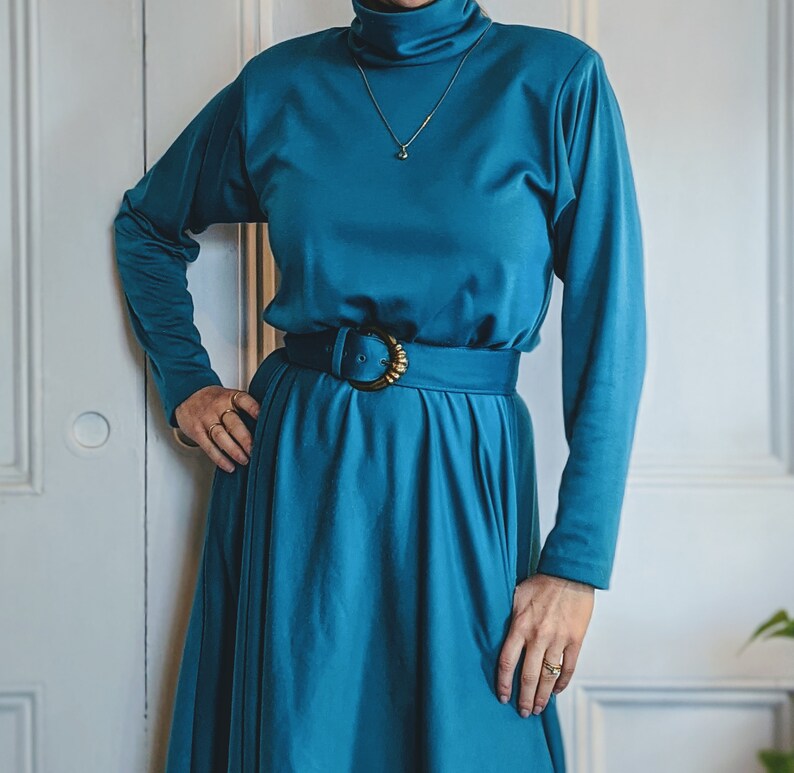 80s turtleneck outfit