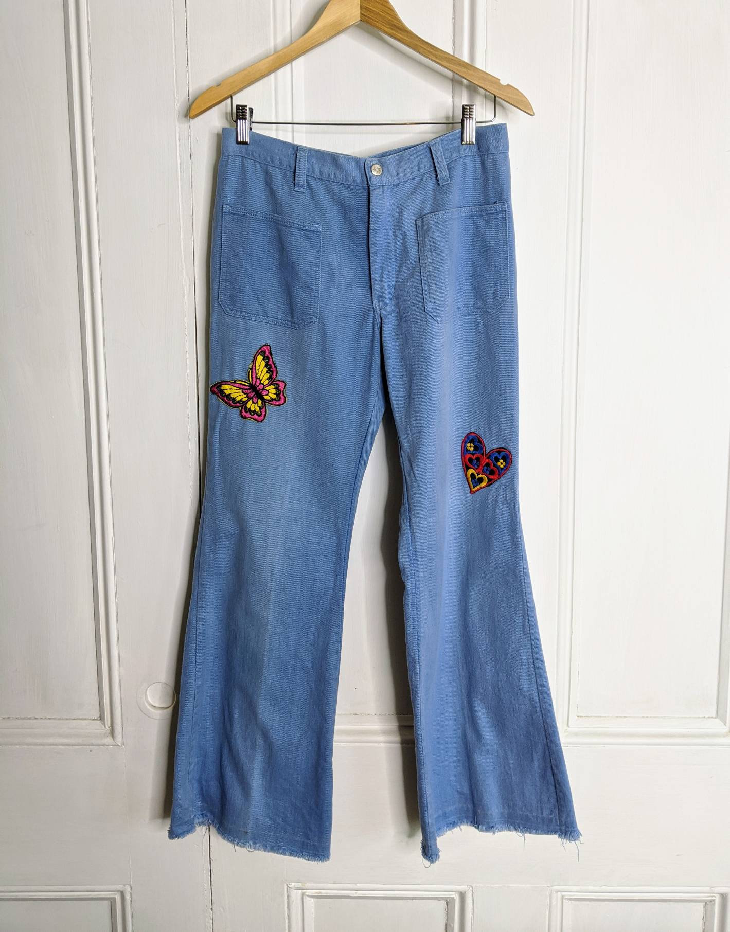 Bell Bottom Jeans 70s Hippie 30 X 30 