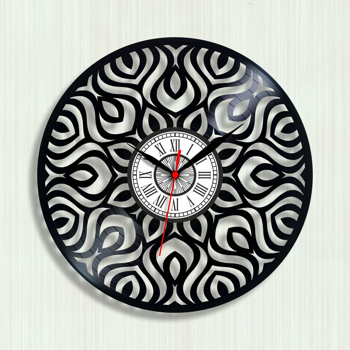 Vintage Clock Illusion Clock Optical Illusion Modern Wall Etsy