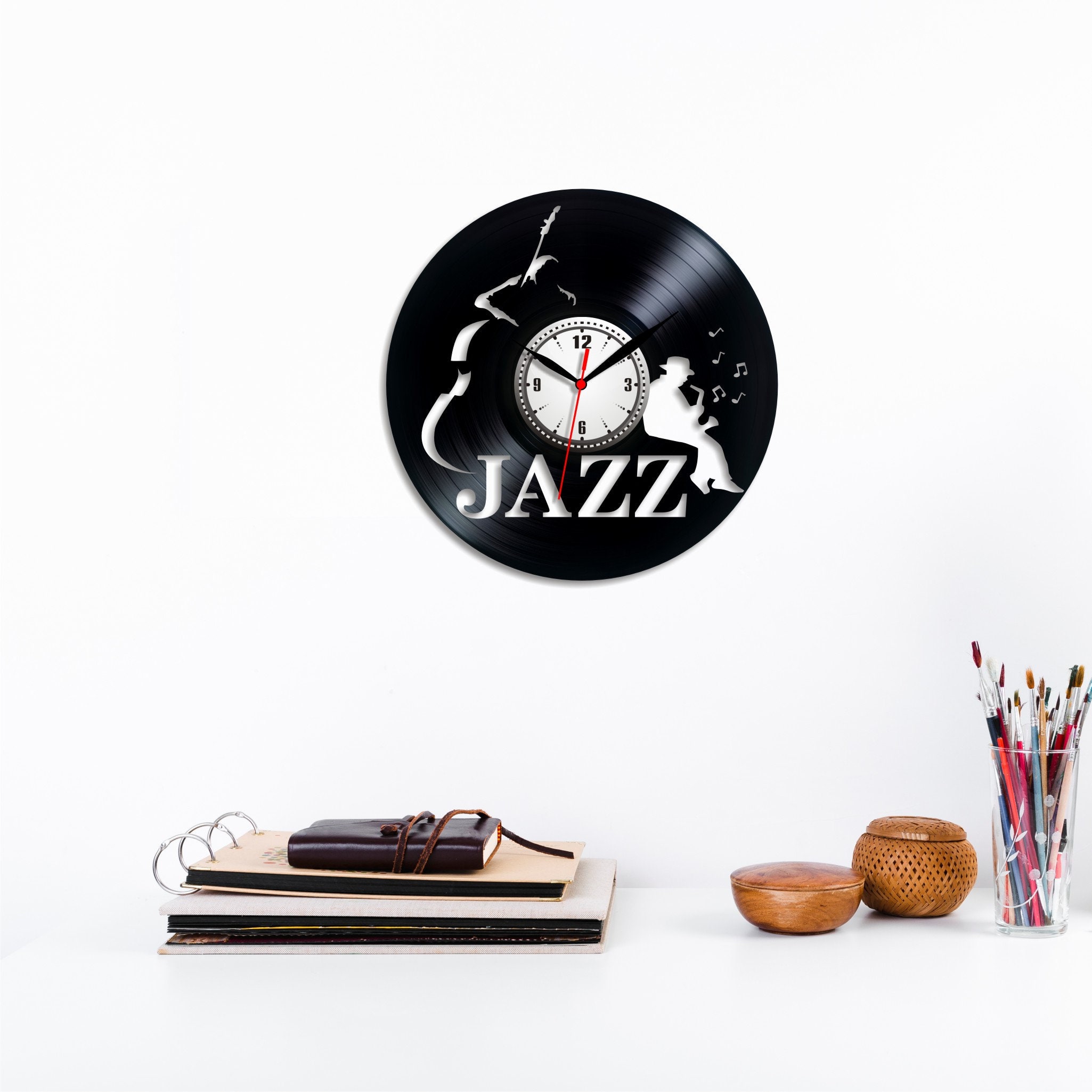 Jazz Music Wall Clock Jazz Man Jazz Woman Jazz Band Friend Quotes