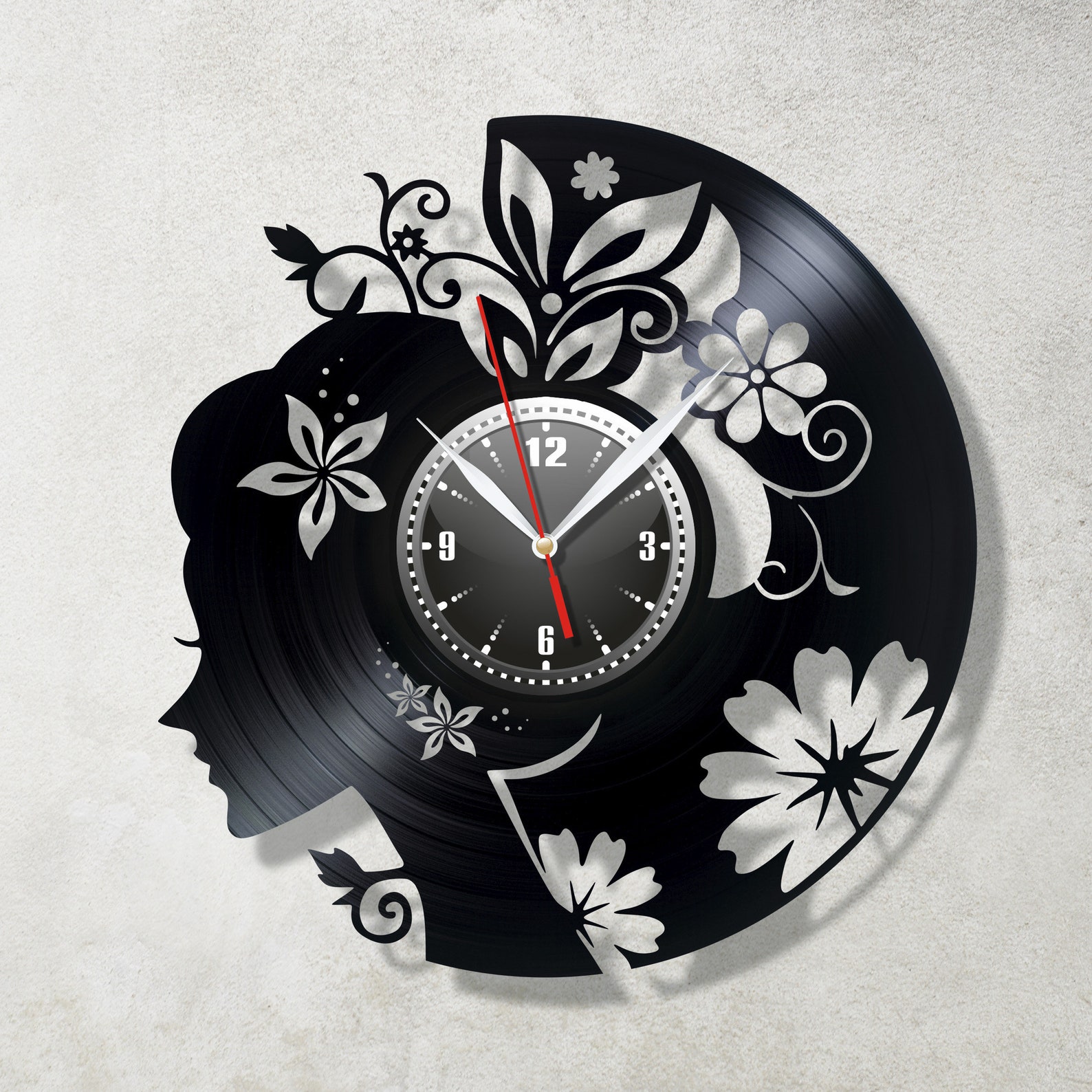 Hairdresser Clock Hair Salon Vintage Clock Hairdresser Wall Etsy