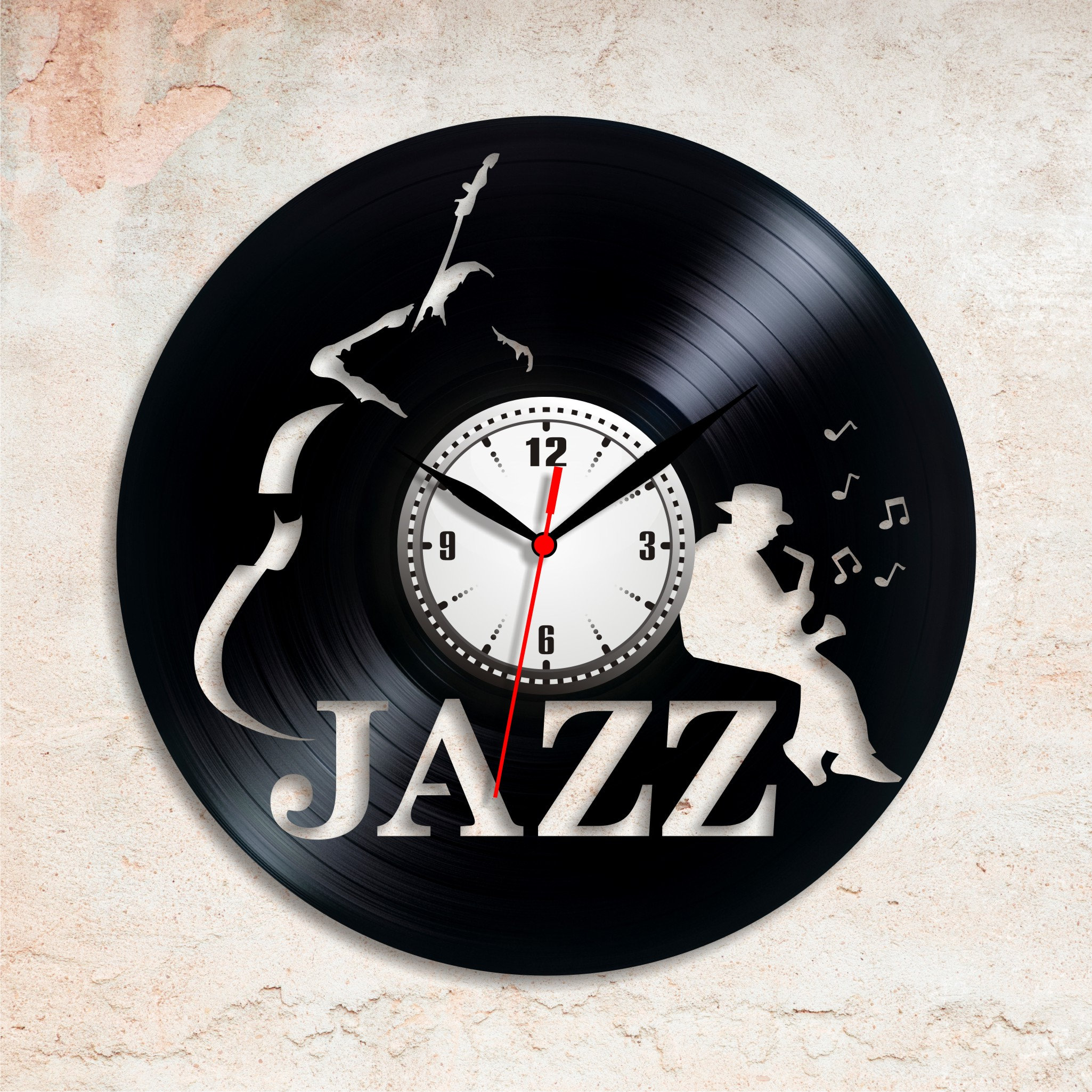 Jazz Music Wall Clock Jazz Man Jazz Woman Jazz Band Friend Quotes