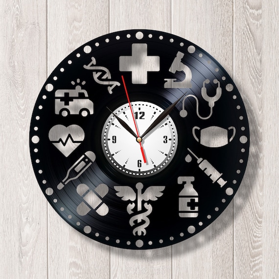 Medicine Clock Wall Clock Hospital Decor Clinic Ideas Doctor Art