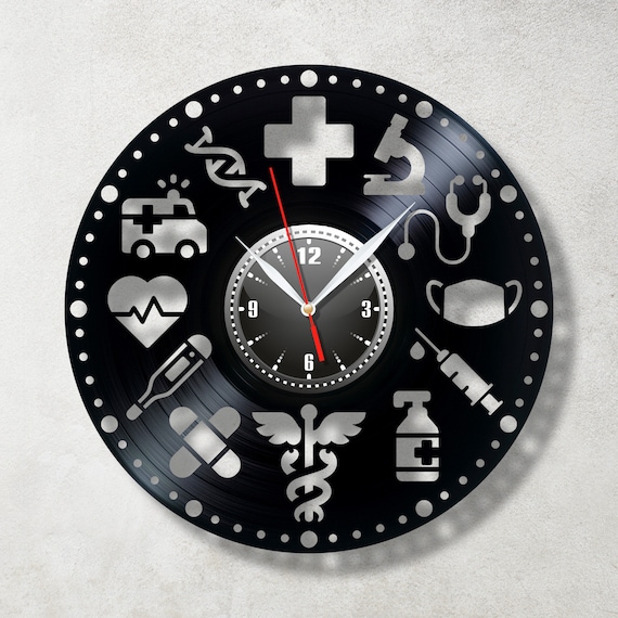 Medicine Clock Wall Clock Hospital Decor Clinic Ideas Doctor Art