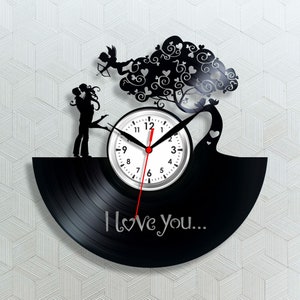 I love you clock Lovely clock Romantic art Valentine clock Love gifts Proposal clock For girlfriend Gift for her Gift for girl Wedding gifts