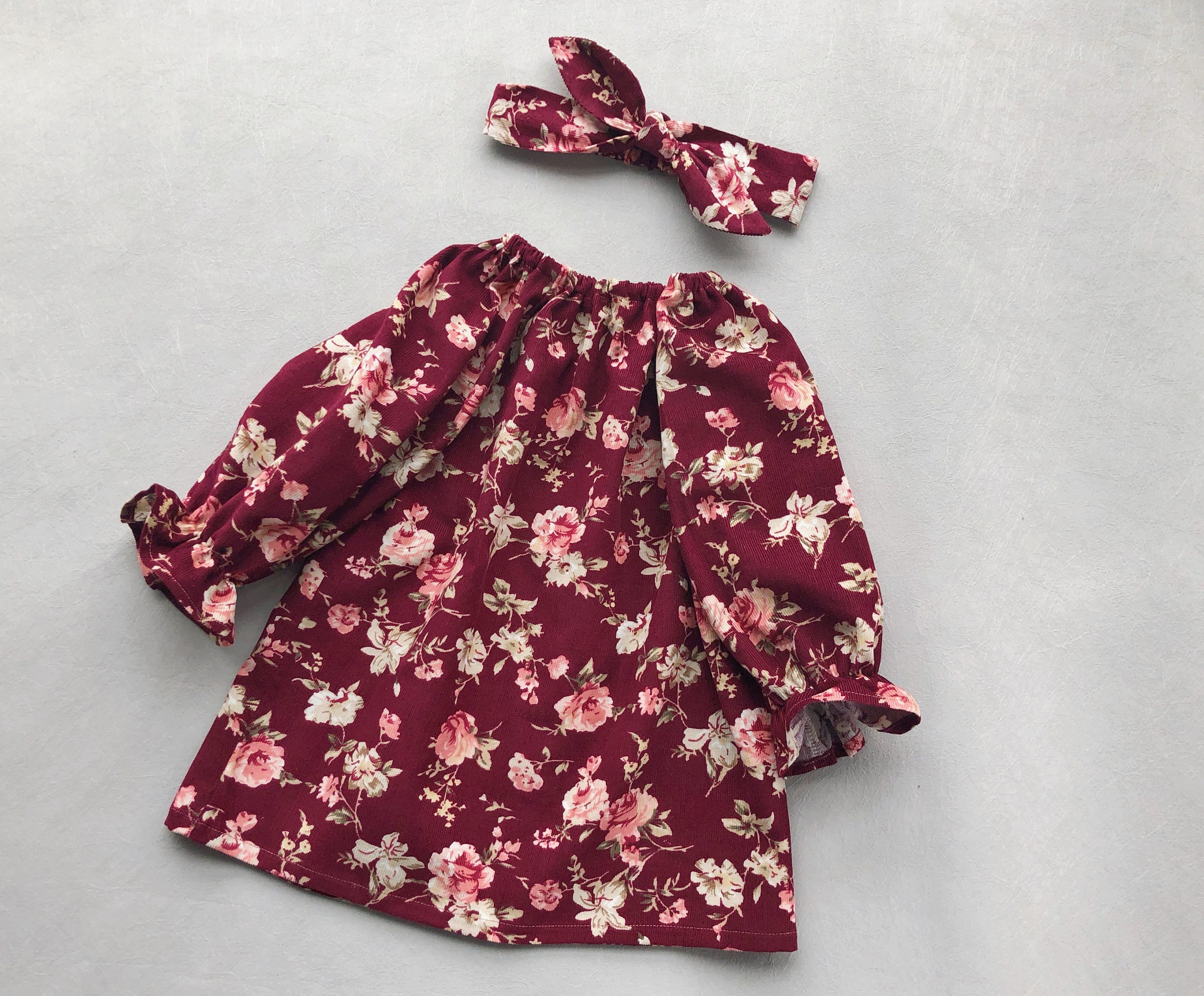 baby burgundy dress