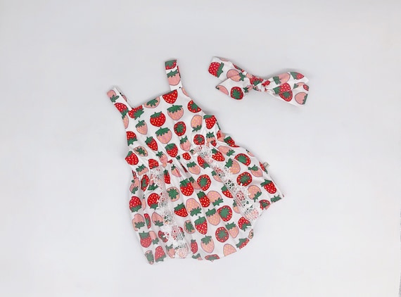strawberry romper