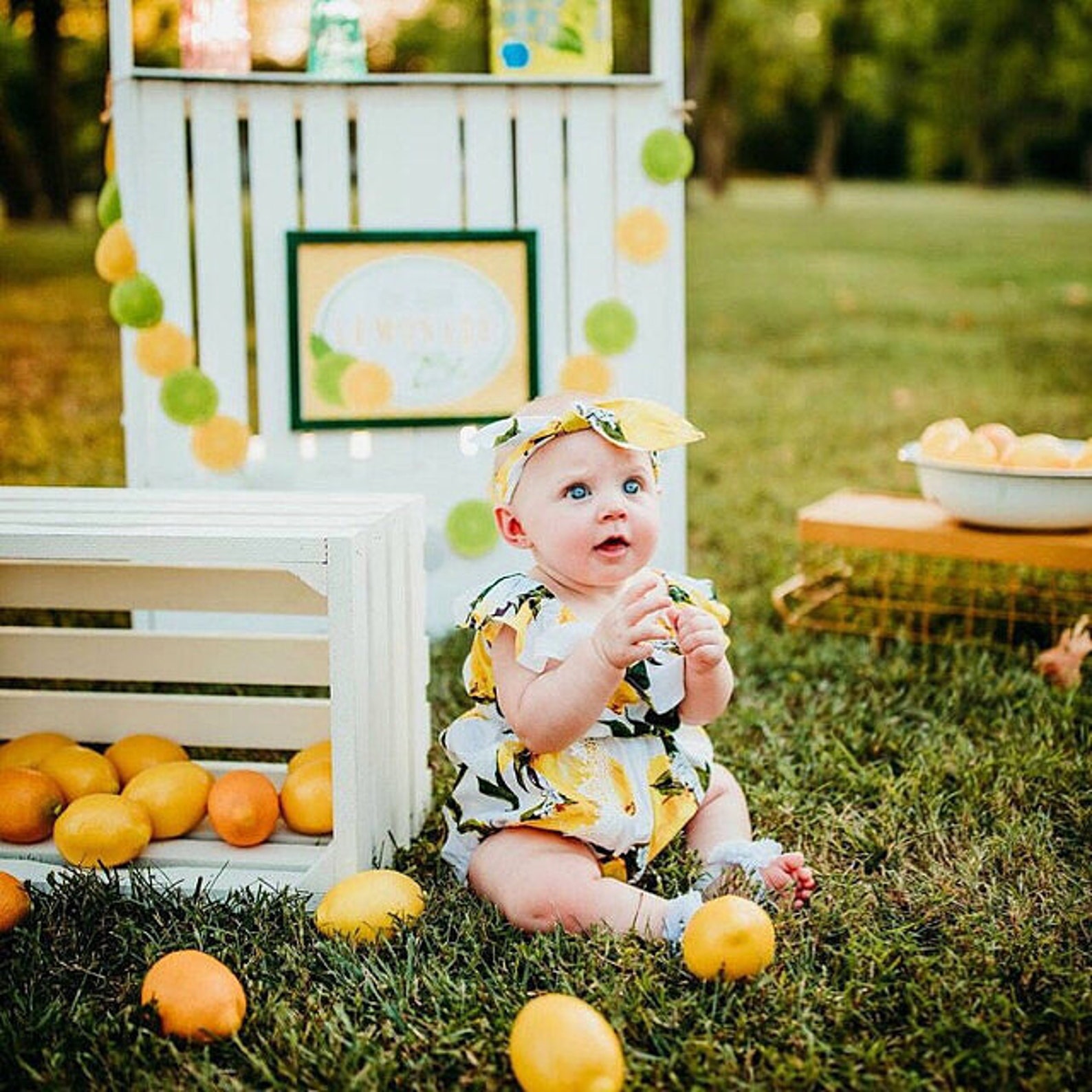 Baby Girl Romper Blush Pink Lemon Romper Baby Romper Baby Girl Etsy