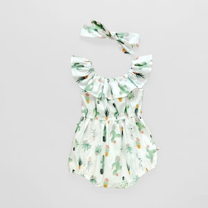 romper baby girl romper baby girl outfits cactus baby clothes  baby girl onesie  cactus baby girl clothes birthday outfit baby girl gift
