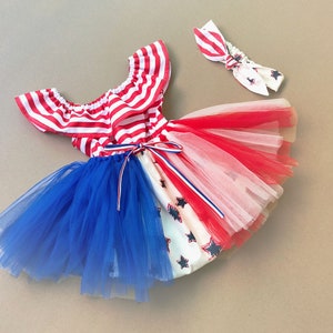 4th of July Outfit Baby Girl Romper 4th of July romper Baby Romper USA romper Baby Girl Clothes 4th of July outfit 4th of July tutu dress