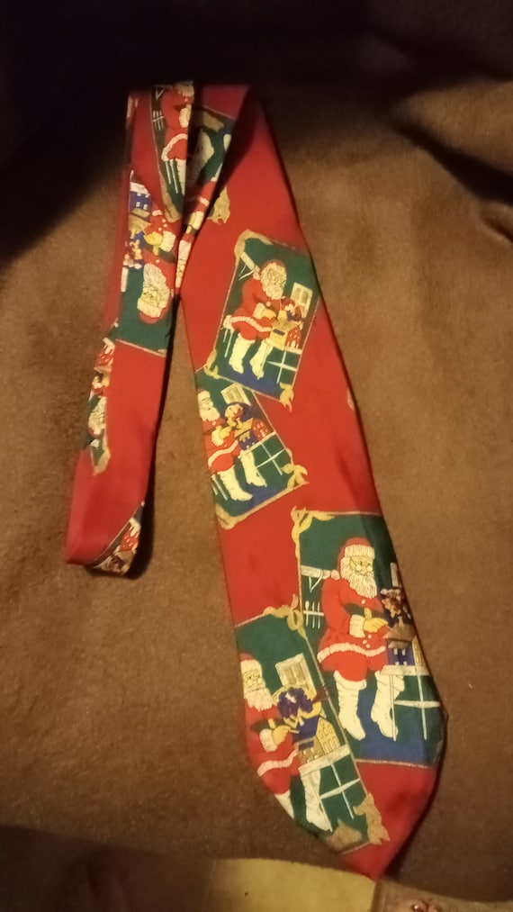 Vtg. Santas workshop neck tie  (mens)