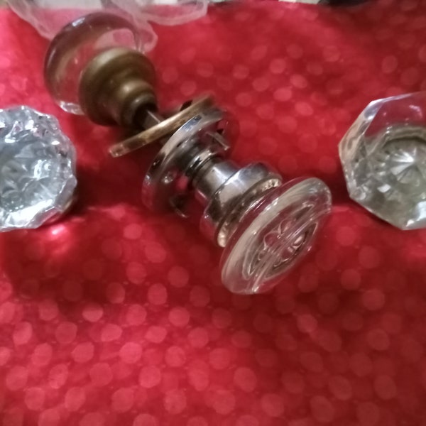 Antique Glass Door Knobs Etsy