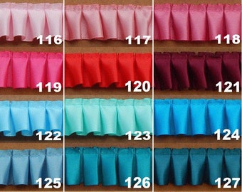 7/8" Box Pleated Ribbon, 1, 3, 5, 10 & 20 Yard Pieces, FREE SHIPPING USA