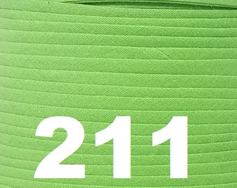 1/2" Double Fold Bias Tape, 10 yard length, Lime Green,  FREE SHIPPING USA