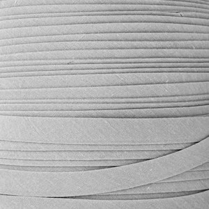 1/2&quot; Double Fold Bias Tape, Gray, 10 yard length, FREE SHIPPING USA