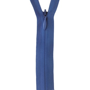10 Invisible Zippers, Size #3, Nylon, FREE SHIPPING USA 558 CADET BLUE