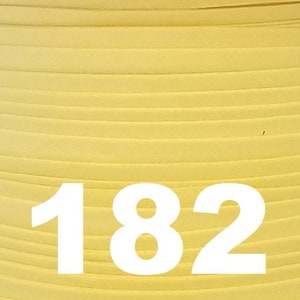 Ruban adhésif en biais 1/4&quot;, 10 yards de long, jaune doux, livraison gratuite aux États-Unis