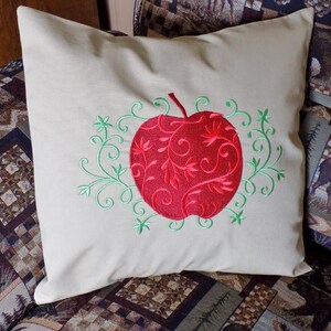 Apple Swirl Toss Pillow
