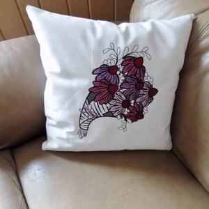 Coneflower Bouquet Toss Pillow