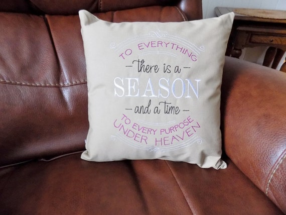 To Everything There Is A Season {Cushion Cover} To Everything There Is A Season {Cushion Cover}