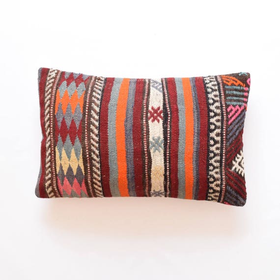 16x26 Kilim Pillow Cover Cover Marokkanische Kissen Bohemian Etsy