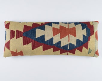 キリム ランバー ピロー カバー 14x36 モロッコ ピロー 35x90 キリム
