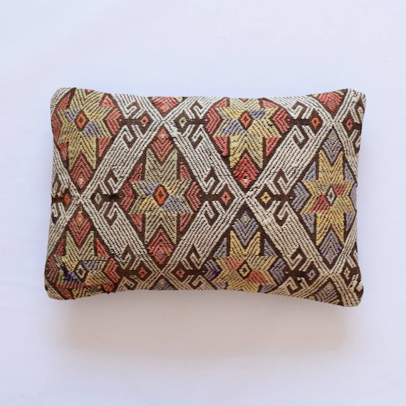 kilim pillow lumbar 14x20 cushion 35x50 pillow case | Etsy