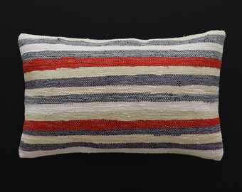 kilim lumbar pillow cover 16x26 moroccan pillow moroccan cushion 40x65 kussensloop marokkaanse kussens kissen boho pillow