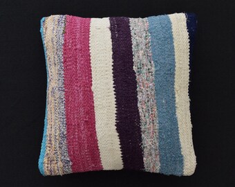14 x 14 kilim throw pillow moroccan rug pillow covers kissen boho floor pillow kussensloop 35x35 cojines boho coussins marocains berberes