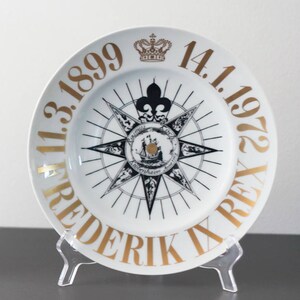 Placa conmemorativa de Bing y Grondal &quot;Danmarks Dronning Magrethe II&quot; - Edición limitada