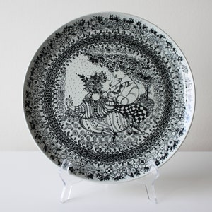 Bjorn Wiinblad &#39;The Seasons Spring&#39; plate from 1970&#39;s (900 g. / Ø 36 cm.) Nymolle 3065