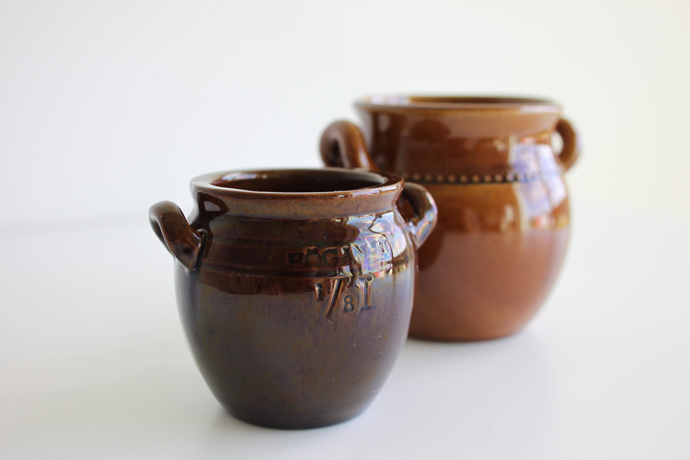 HOGANAS KERAMIK✺ポット2点セット Höganäs Small Ear Bowl From 1970's (1/8 L. & Model 809) - Etsy
