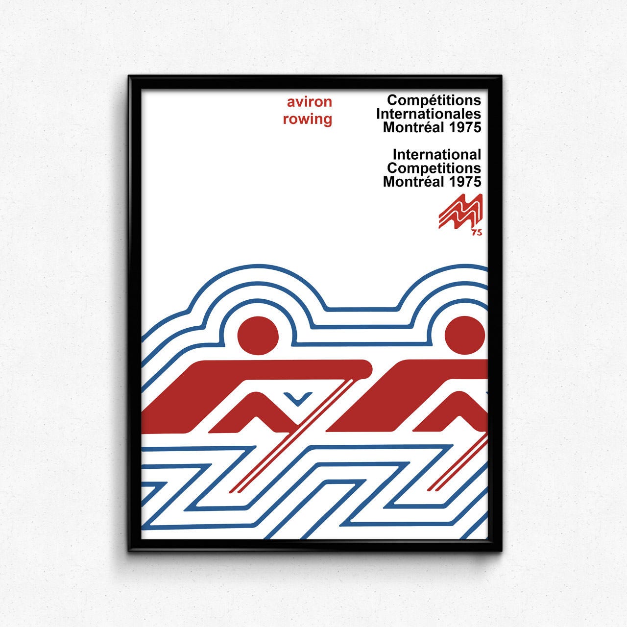 Vintage Rowing Aviron Poster Montreal 1975 Etsy Vintage Rowing Aviron Poster Montreal 1975 Etsy