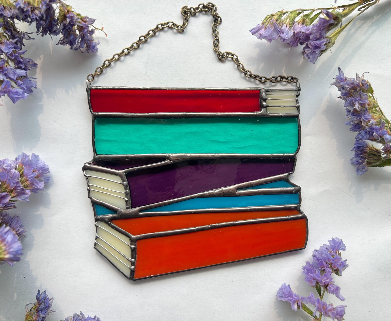 Acotar Inspired Book Stack Pattern, Stained Glass Pattern, Book Stack ...