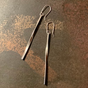 Sterling Silver Twist Dangle Earrings, Vintage Mexico Twist Earrings, Vintage 925 Twist  Dangle Earrings,Mexico Sterling 925 Drop Earrings,