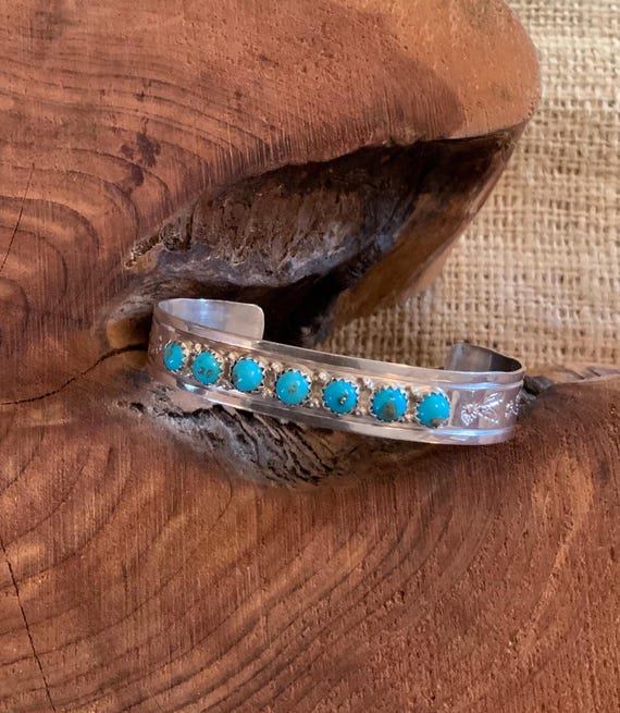 Rare Pat Yazzie Coral Snake Eyes Sterling Silver Vintage Native American Navajo Bracelet Old Rare Pat Yazzie Coral Snake Eyes Sterling Silver Vintage Native American Navajo Bracelet Old