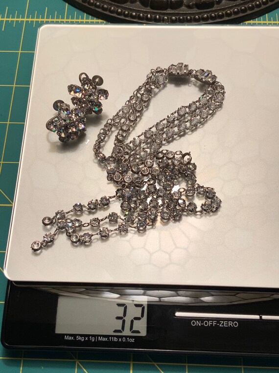 Art Decor 925 Crystal Jewelry Set, Vintage Crysta… - image 9