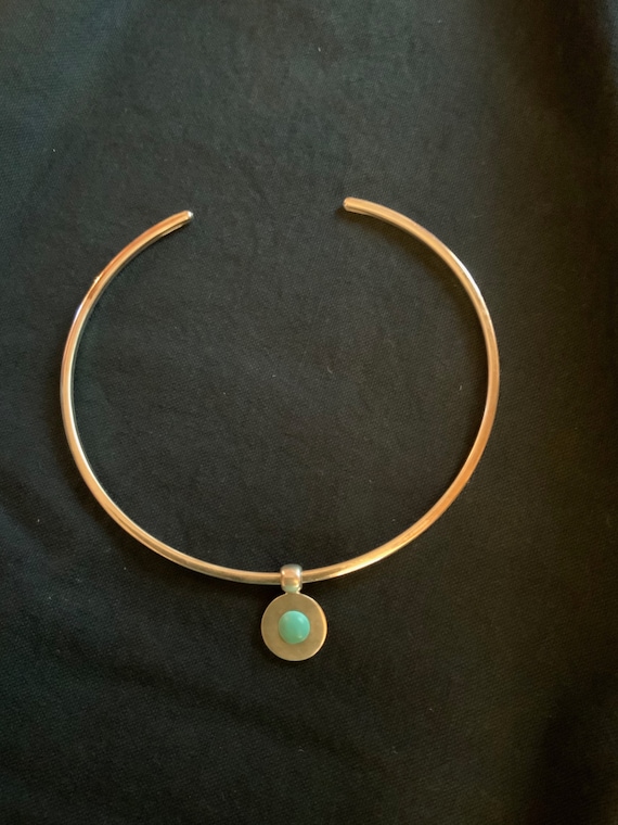 Flexible Collar Taxco Mexico Sterling Silver Moder