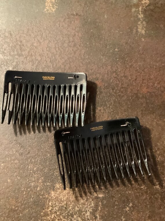 Navajo Stamped Hair Combs, 2 Vintage Stamped Ster… - image 2