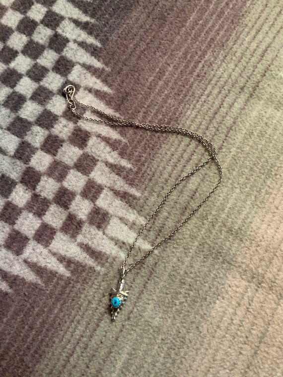 Vintage Arrowhead Pendant Necklace, Arrowhead Ste… - image 5